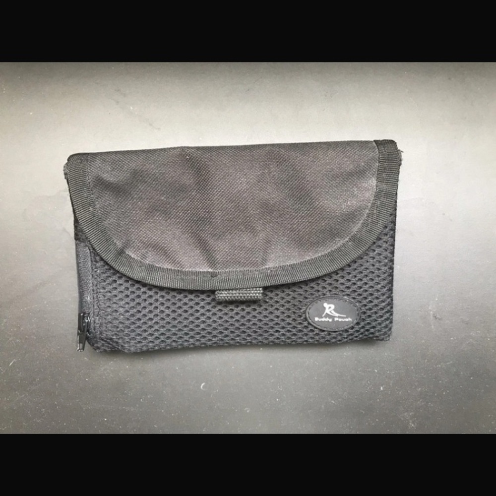 Black Toiletry Bag with Durable Mesh Design